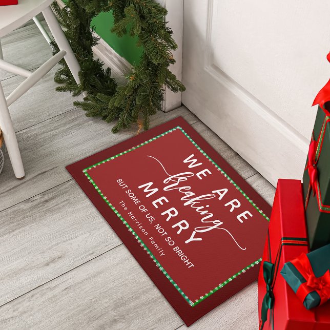 Tapete Diversão Engraçada nas Férias (Holiday Funny Fun Doormat)