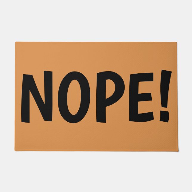 Tapete Do divertimento enorme das letras de NOPE (Frente)