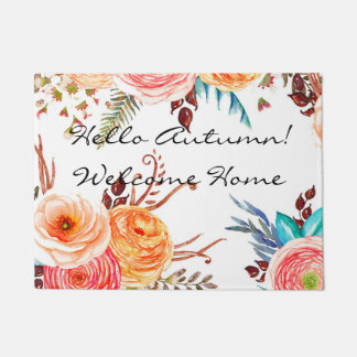 Tapete Do "esteira de porta Home bem-vinda das flores