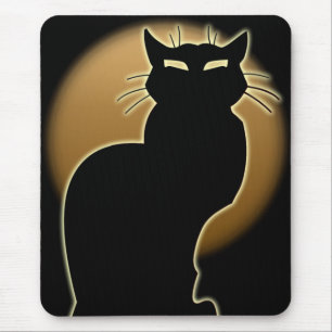 Tapete do rato customizável do gato de Mousepads
