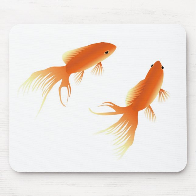 tapete do rato do mousepad do peixe dourado (Frente)
