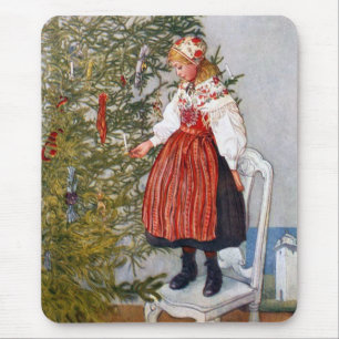 Tapete do rato Mousepad da árvore de Natal de Car