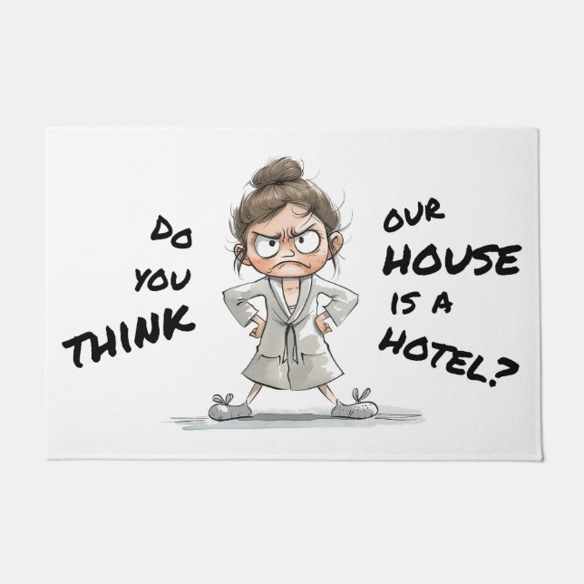 Tapete Do you think our house is a hotel? (Frente)