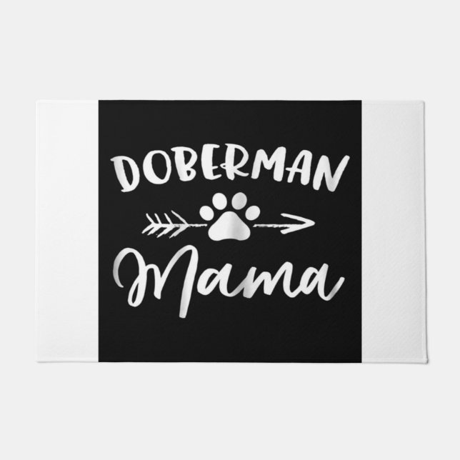 Tapete Doberman Mama| Presente de Cute Doberman Lovers (Frente)