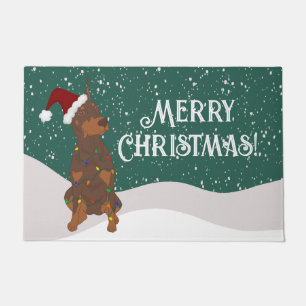 Tapete Doberman Pinscher de Natal