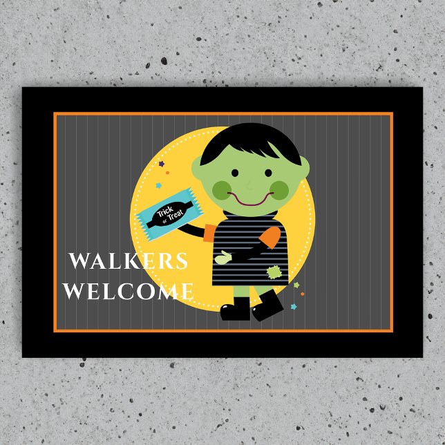 Tapete Doces Zumbi Sorridente Halloween (Criador carregado)