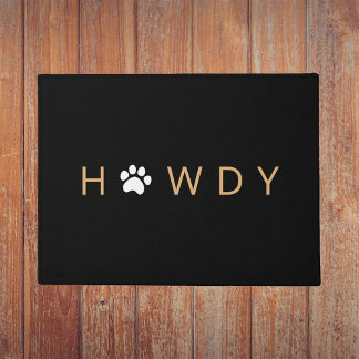 Tapete Dog Lover Welcome Howdy Doormat