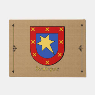 Tapete Dominguez Historical Shield no Padrão Burlap