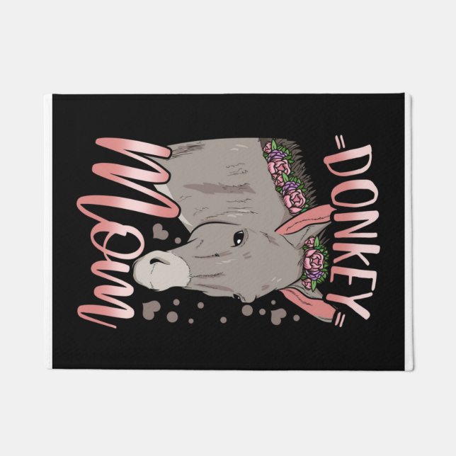 Tapete Donkey Mãe | Presente Para Dono Donkey Mãe (Frente)