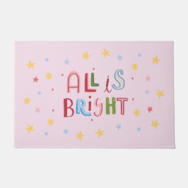 Tapete Doodle Colorle All is Bright Christmas Doormat