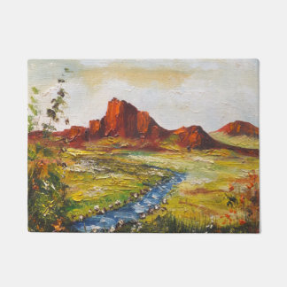 Tapete Door Mat Ann Hayes Pintando Red Rock Canyan