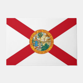 Tapete Door Mat com Flag of Florida State, EUA