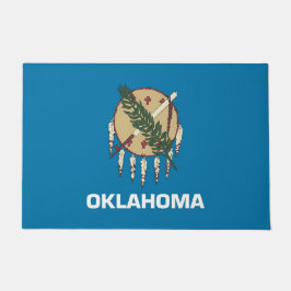 Tapete Door Mat com Flag of Oklahoma State, EUA