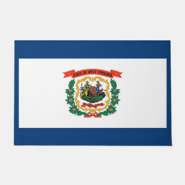 Tapete Door Mat com Flag of West Virginia, EUA