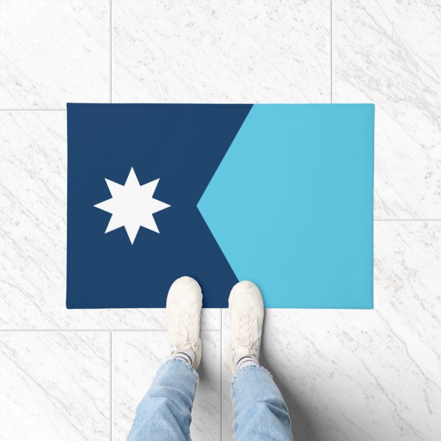 Tapete Door Mat with Flag of Minnesota, USA (Interior)
