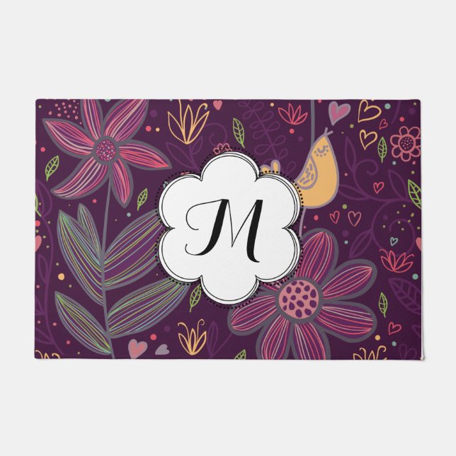 Tapete Doormat amarelo do passarinho do costume oh (Frente)