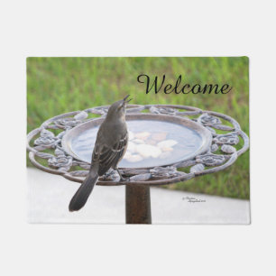 Tapete Doormat bem-vindo do Birdbath de Spiegeland do