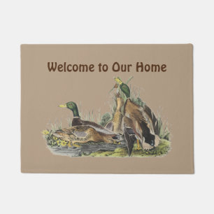 Tapete Doormat bem-vindo dos patos selvagens do