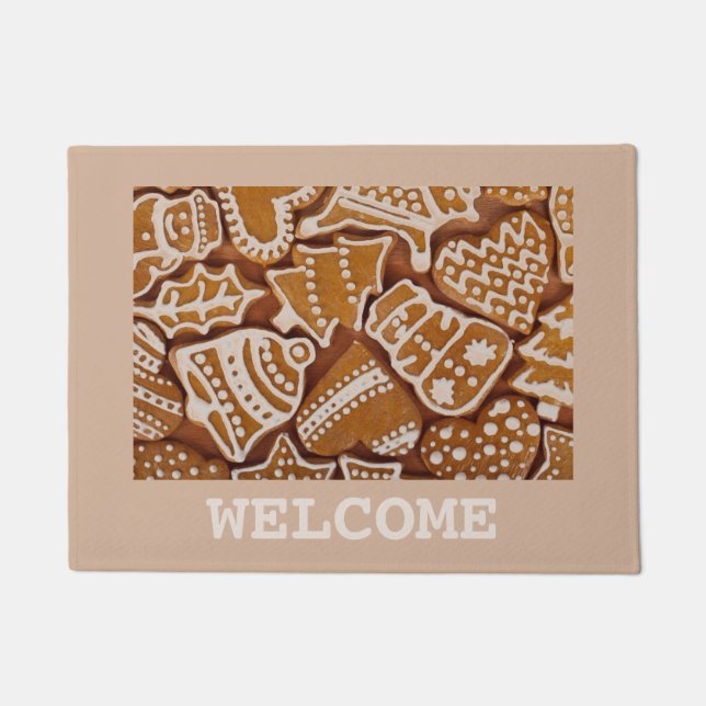 Tapete Doormat bonito do feriado do Natal do (Frente)