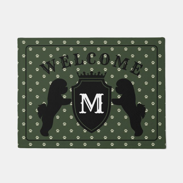 Tapete Doormat customizável de Bichon Frise (Frente)