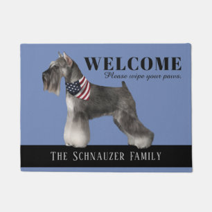Tapete Doormat customizável do Schnauzer