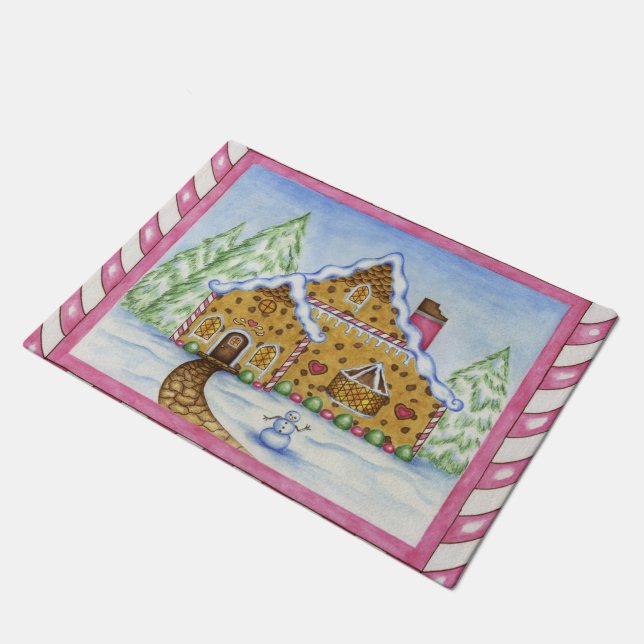 Tapete Doormat da Casa de Pão Gingerpão (Inclinado)