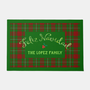Tapete Doormat da família de Feliz Navidad