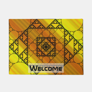 Tapete Doormat da geometria do Fractal
