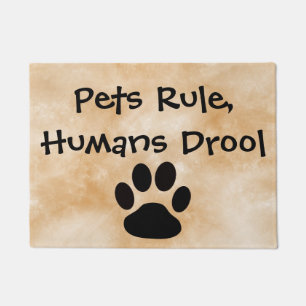 Tapete Doormat da regra dos animais de estimação