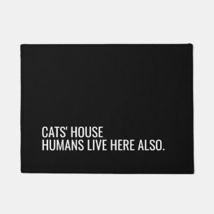 Tapete Doormat da senhora do gato das citações da casa