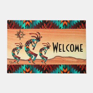 Tapete Doormat de boas-vindas ao Kokopelli