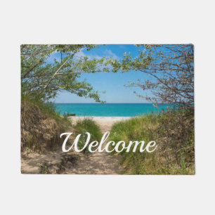 Tapete Doormat de Boas-vindas ao Lago Michigan