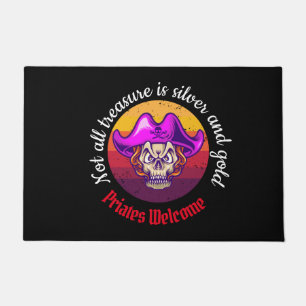 Tapete Doormat de Boas-vindas do Partido Pirata