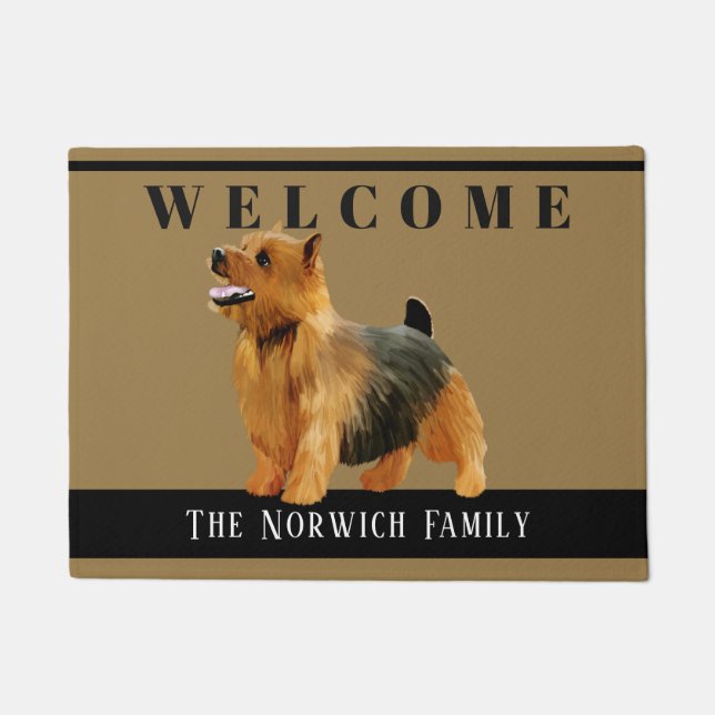 Tapete Doormat de Norwich Terrier (Frente)