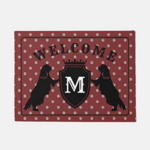 Tapete Doormat descuidado customizável do Spaniel de rei