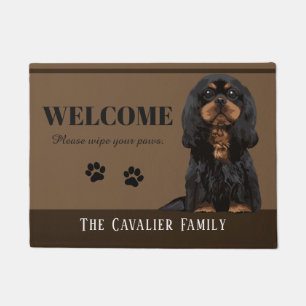 Tapete Doormat descuidado do Spaniel de rei Charles