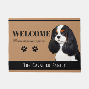 Tapete Doormat descuidado do Spaniel de rei Charles
