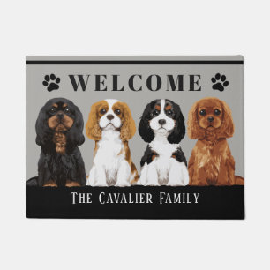 Tapete Doormat descuidado do Spaniel de rei Charles