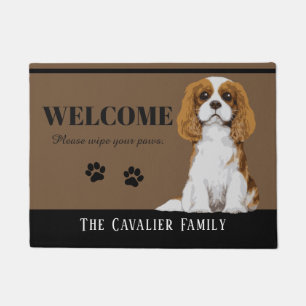 Tapete Doormat descuidado do Spaniel de rei Charles