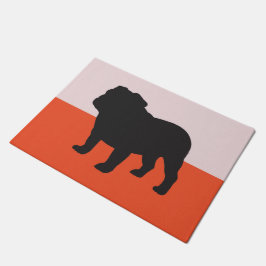 Tapete Doormat do buldogue do SNORT