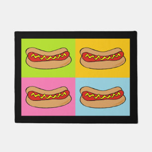 Tapete Doormat do design dos cachorros quentes
