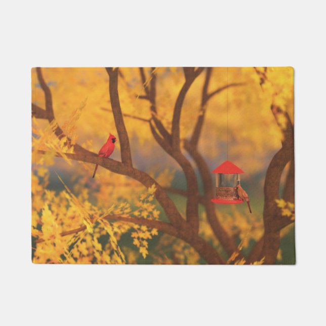 Tapete Doormat do guardião do outono (Frente)