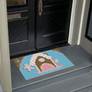 Tapete Doormat do Homem da Casa do Pão Gingerpão