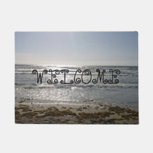 Tapete Doormat do nascer do sol da praia