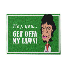 Doormat do rock and roll dos desenhos animados