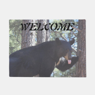 Tapete Doormat do urso preto