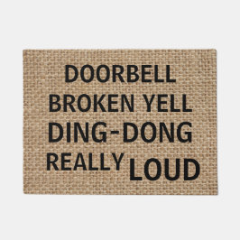 Tapete Doormat engraçado de serapilheira