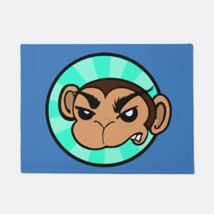 TAPETE DOORMAT FRUSTRANTE ENGRAÇADO DO MACACO