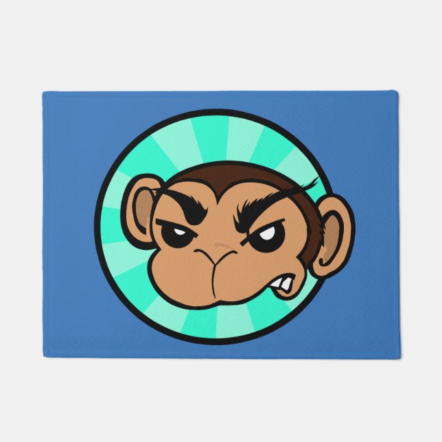 TAPETE DOORMAT FRUSTRANTE ENGRAÇADO DO MACACO (Frente)