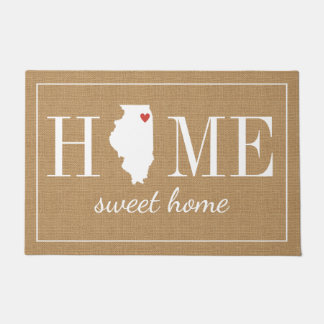 Tapete Doormat Home bem-vindo personalizado da juta de